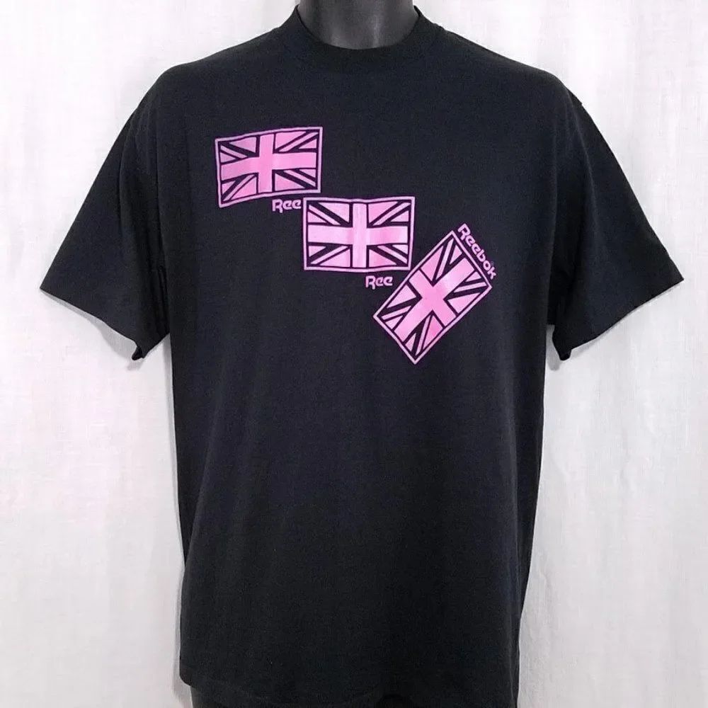 Reebok T Shirt Vintage 80s Classic Logo Single Stitch Made In USA Mens Size XL